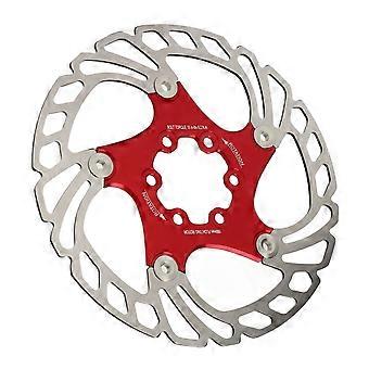 disque de frein de vélo de route avec 6 boulons grand disque de frein flottant creux rouge pour remplacement 160mm/6.3in YMQX)