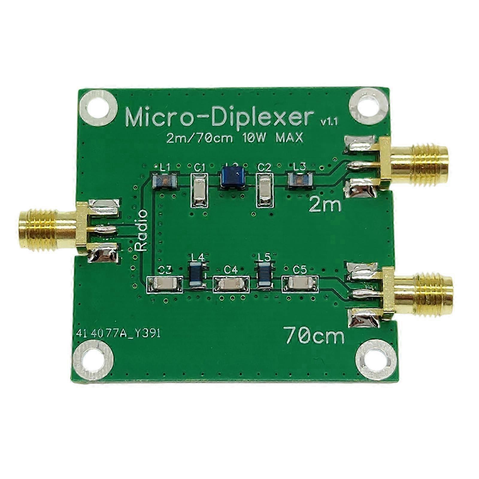 PCB-Mount 10W V/U Duplex Filter