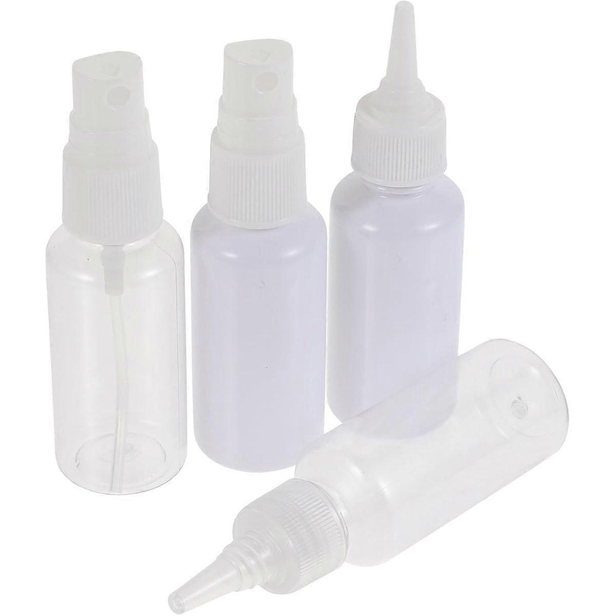 4Pcs Refillable Spray Bottles for Ear Tools, PET PE Small