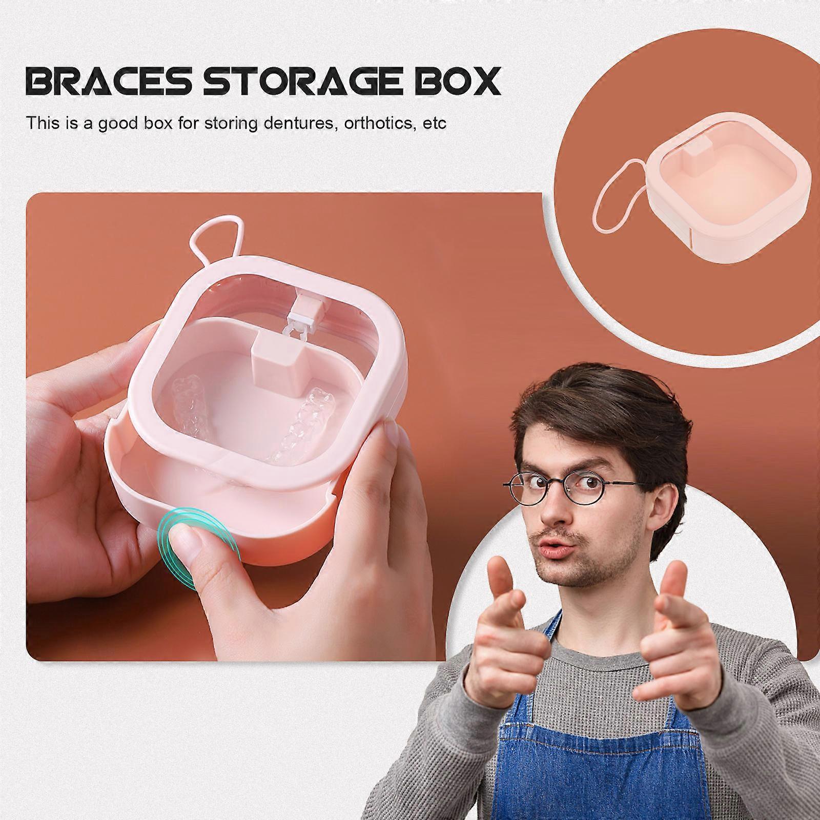 Teeth Braces Storage Holder for 3Pcs Portable Box