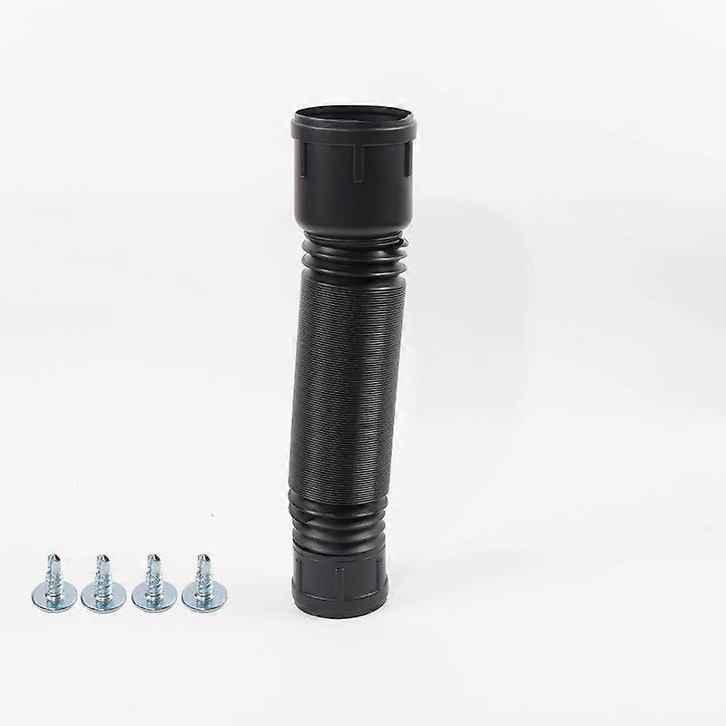 Flexible Plastic Telescopic Exhaust Pipe Adjustable Length Durable Structure For Kitchen Bathroom Ventilation