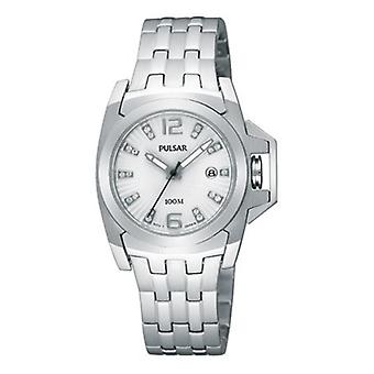 Pulsar madrid Watch for Women Analog Quartz with Stainless Steel Bracelet PXT705X1