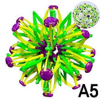 2Pcs Expandable Magic Ball Large Retractable Ball Toy Stress Relief Breathing Ball Colorful Magic Toys Yoga Relaxation Gift