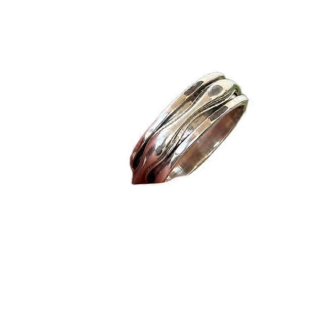 Handmade Boho 925 Sterling Silver Spinner Ring