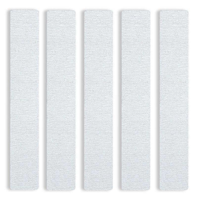 5Pcs 100/180 Double-Side Nail Files Sanding Buffer Sandpaper Manicure Tool Gray Rectangle
