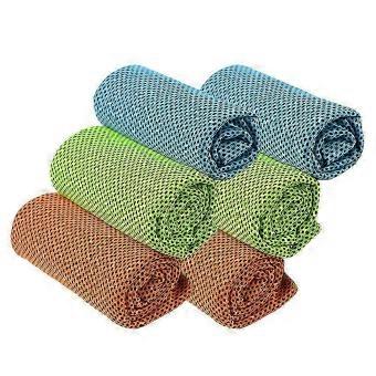 Conjunto de 3 Toalhas Esportivas Refrescantes para Absorção de Suor e Dissipação de Calor