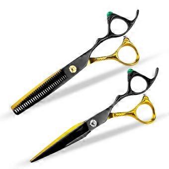 6 Inch 440C Stainless Steel Hair Cutting Scissors Set – Professional Barber Shears with Ergonomic Comfort Grip and Precision Sharp Blades
