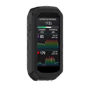 Midnight Blue Silicone Protective Case for Garmin Edge 1050 Cycling Computer, Lightweight Full Cover with Precise Cutouts