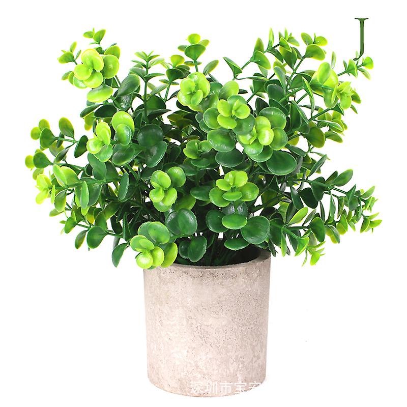 偽の植物農家のバスルーム偽のユーカリ植物プラスチック緑の机の装飾