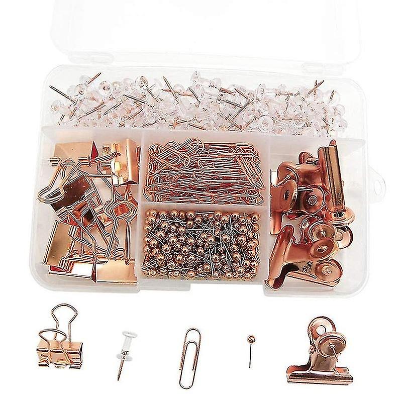 Push Pins Binder Clips, Paper Clip Map Tacks Sets