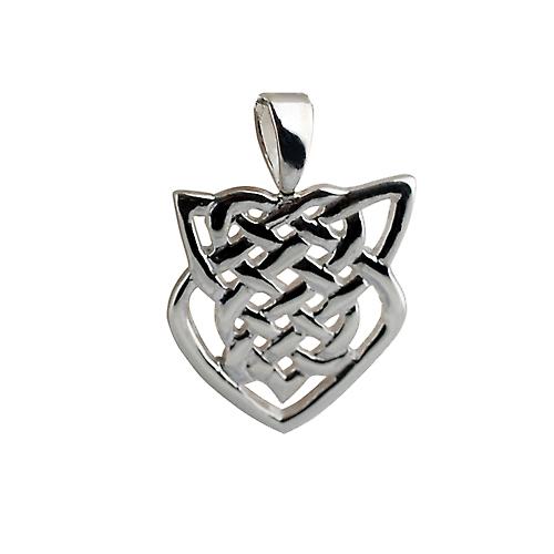 Silver 20x19mm Celtic knot Pendant