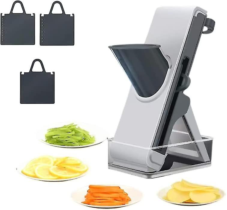 Safe Mandoline Slicer For Kitchen Chopping Artifact, Adjustable Slicer Vegetable Cutter With Container