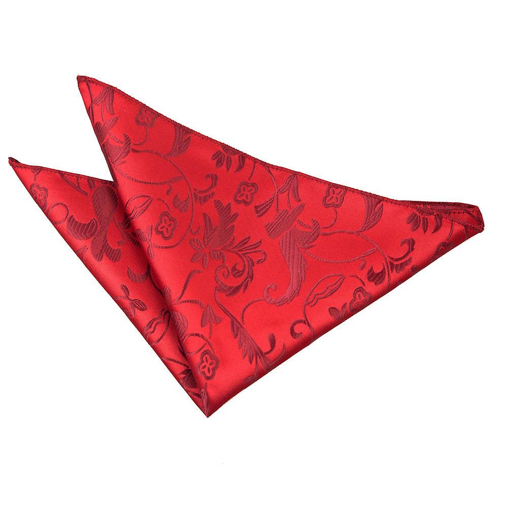 Burgundy Floral Pocket Square
