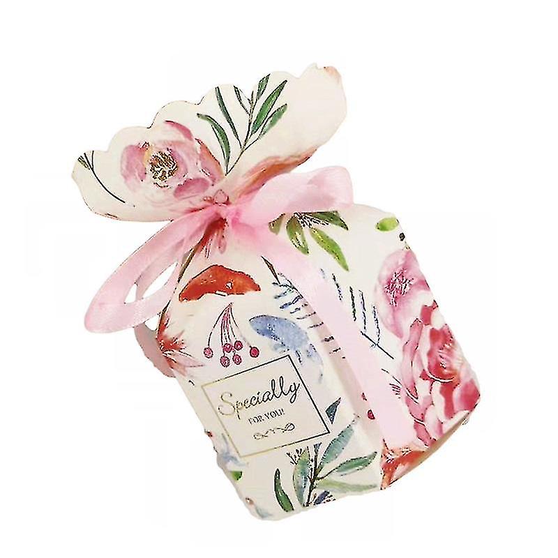 20 قطع حلوى مربع زفاف عيد ميلاد حزب هدية مربع زهرية ذيل السمكة مربع