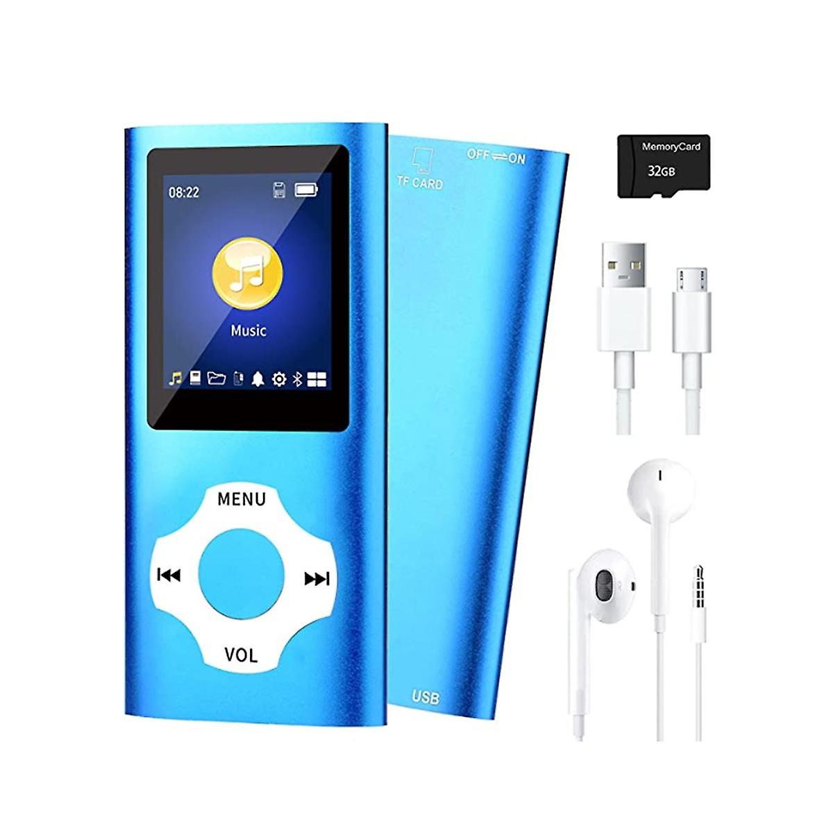 MP3 Music Player with Bluetooth 5.0,Portable HiFi Music Player /Video/Photo Viewer/E-Book Player (B