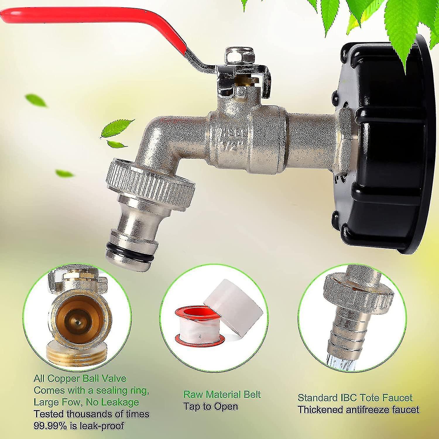 1/2" Leak Ibc Tank Fitting Ibc Tank Adapter Ibc Tank Valve For S60x6