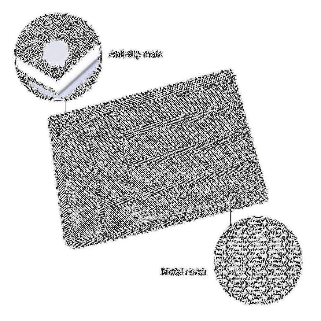 Kitchen Flatware Organizer Tray 6 Compartments, With Non Slip Mat