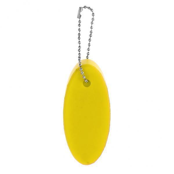 4xWater Sports Foam Floating Oval Keychain Keyring Water Key Float Buoy Yellow