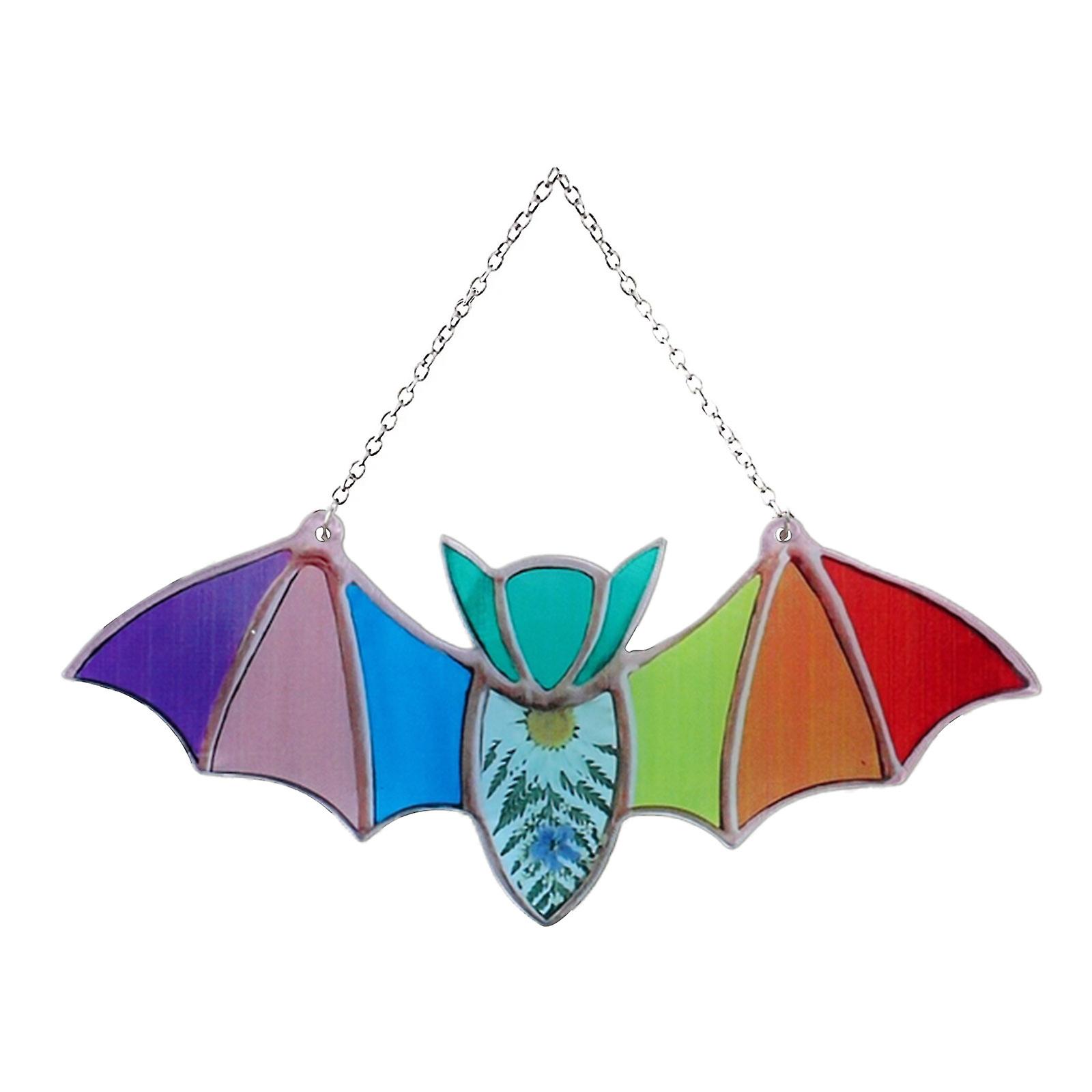Bat Stained Glass Window Hanging Suncatcher For Window