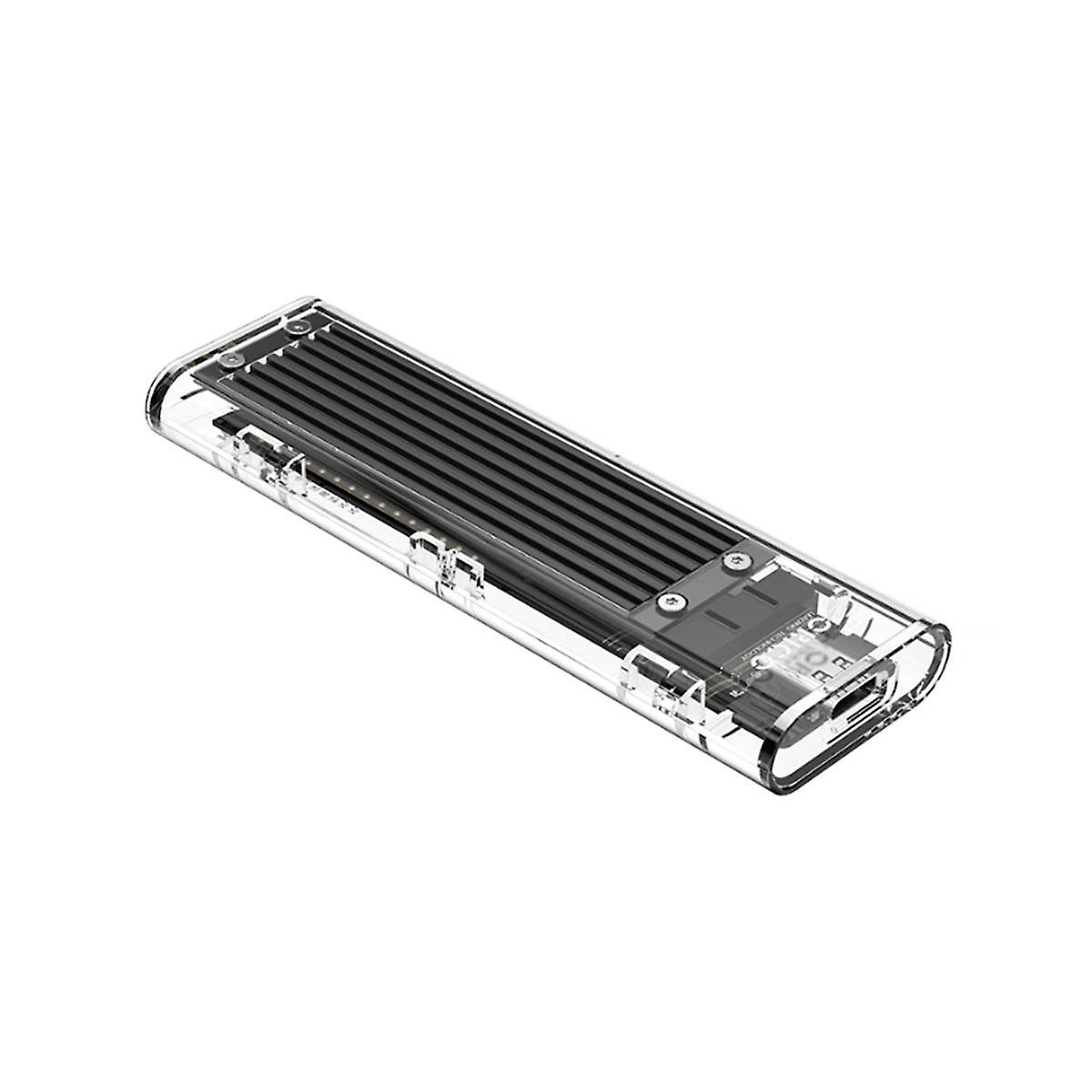 Portable HDD Mobile Hard Disk Shell SSD Transparent Hard Disk Case USB 3.1 Hard Drive Enclosure M2