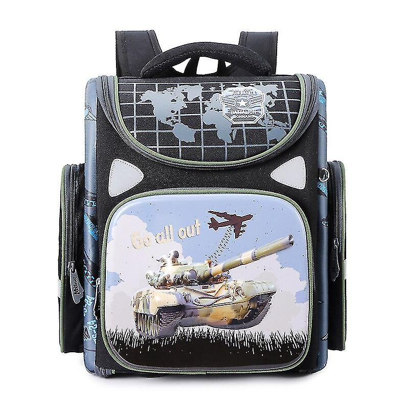 Orthopedic Boy Backpack School Bags Children Cartoon Car Pattern