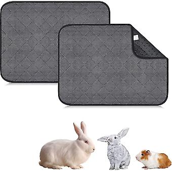 2 Pack cobaia gaiola tapete lavável impermeável absorvente cobertor para anão de pequeno animal