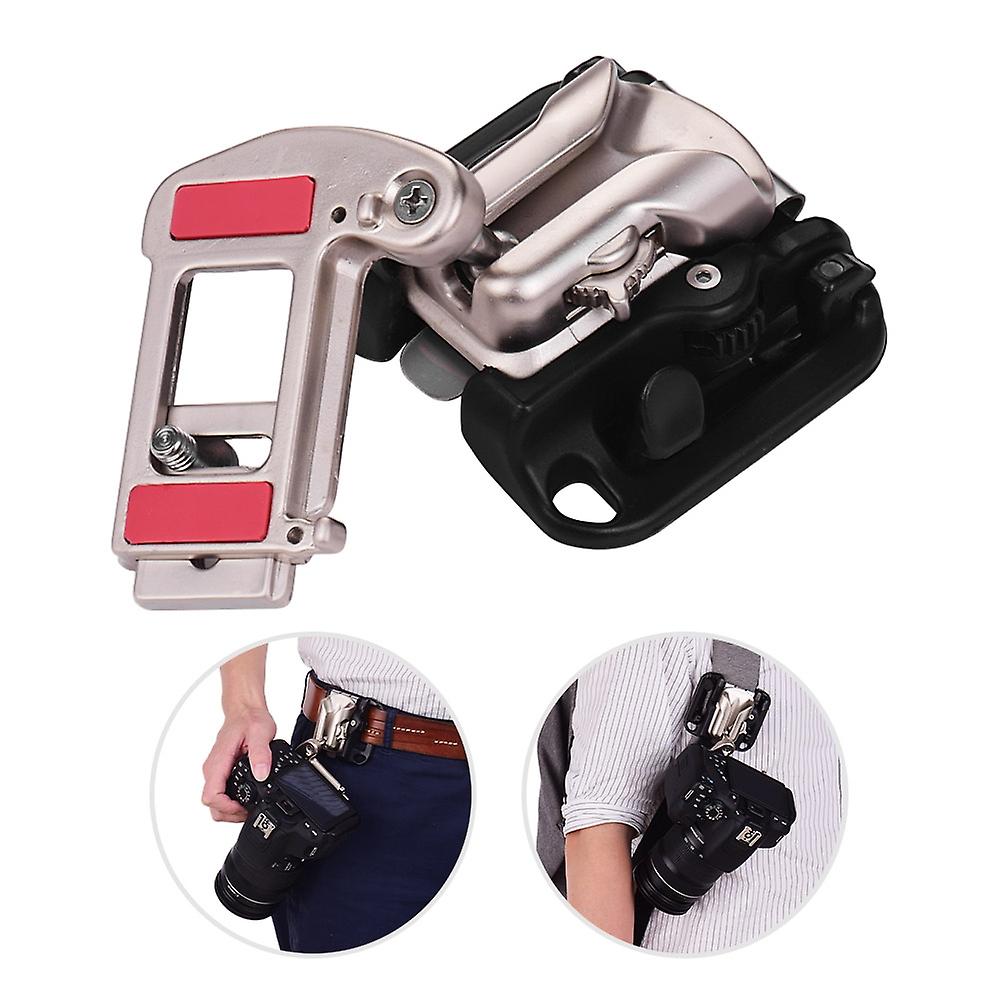 Camera Belt Holster Mount Waist Clip Holder Hanger With Quick Release Plate 1/4 Inch Screw for Canon