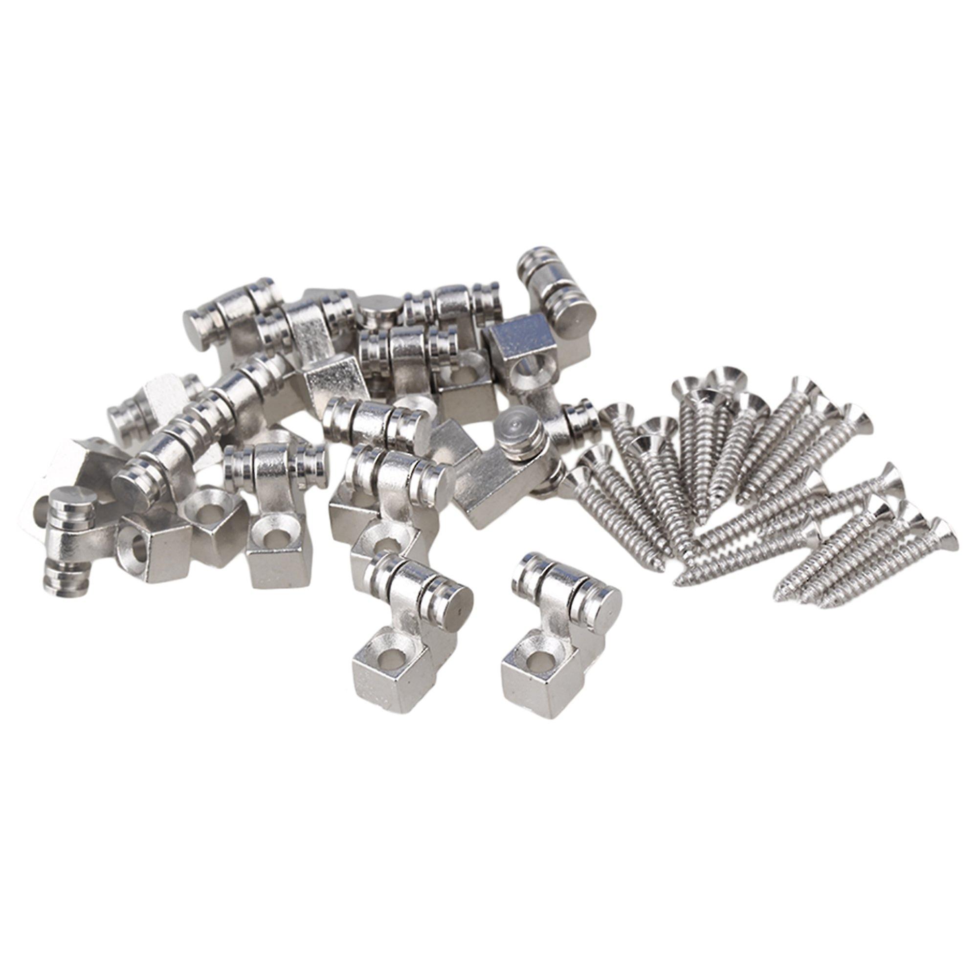Chrome Metal Roller String Trees for Guitar Set of 40