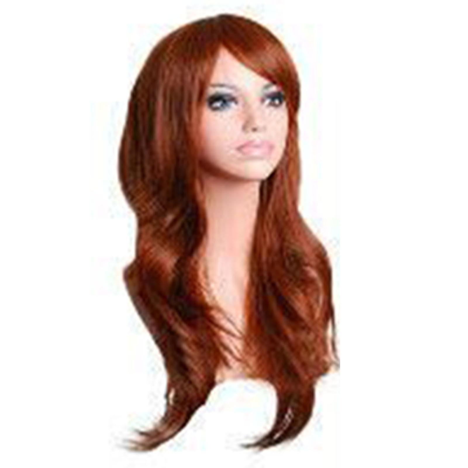 Perruque longue bouclée et ondulée pour femmes et filles, résistante à la chaleur, tendance, pour Halloween, Cosplay, fête, déguisement, café