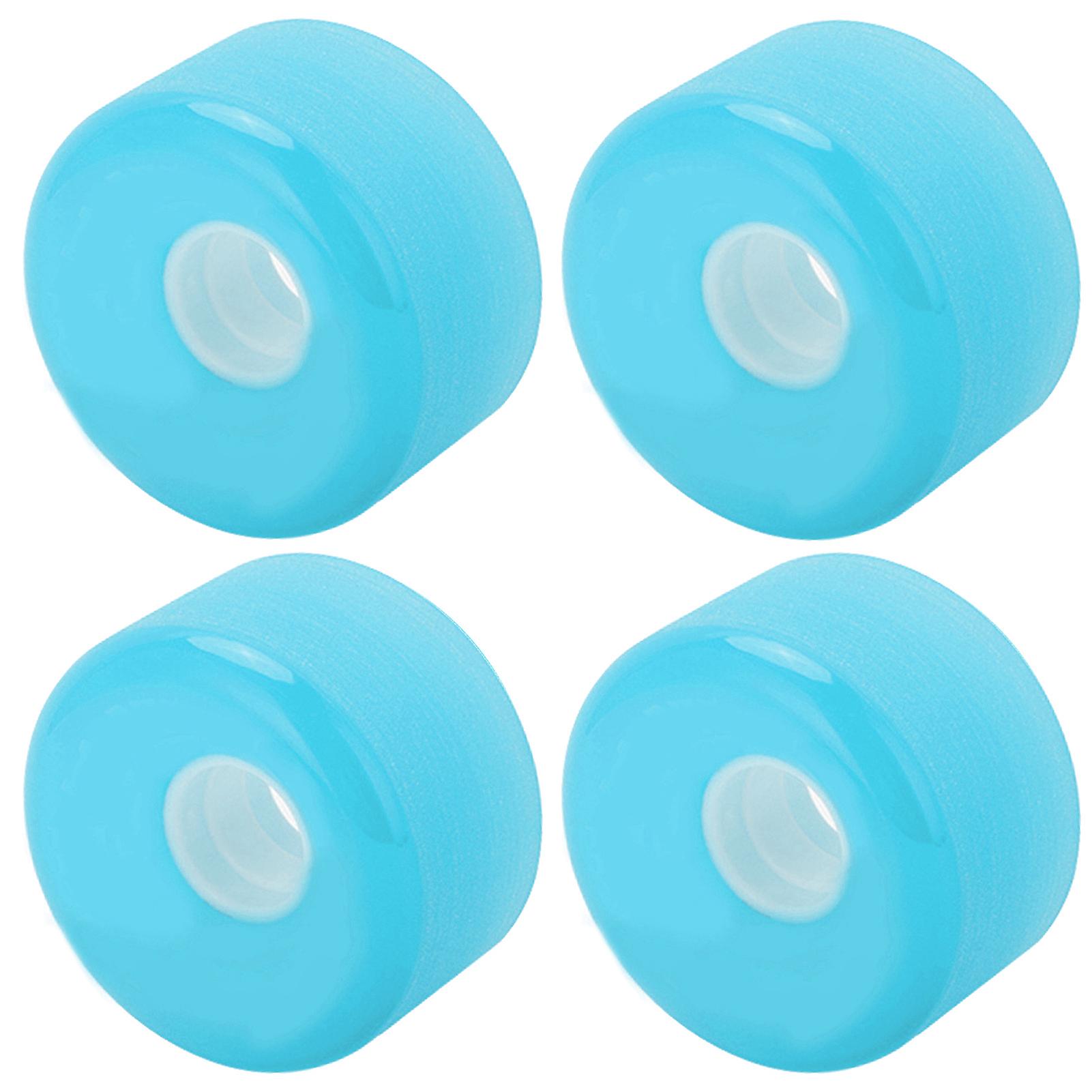 PUENTE 4pcs 70x42mm Skateboard Wheels 80A Longboard Cruiser Wheels Replacement PartsBlue