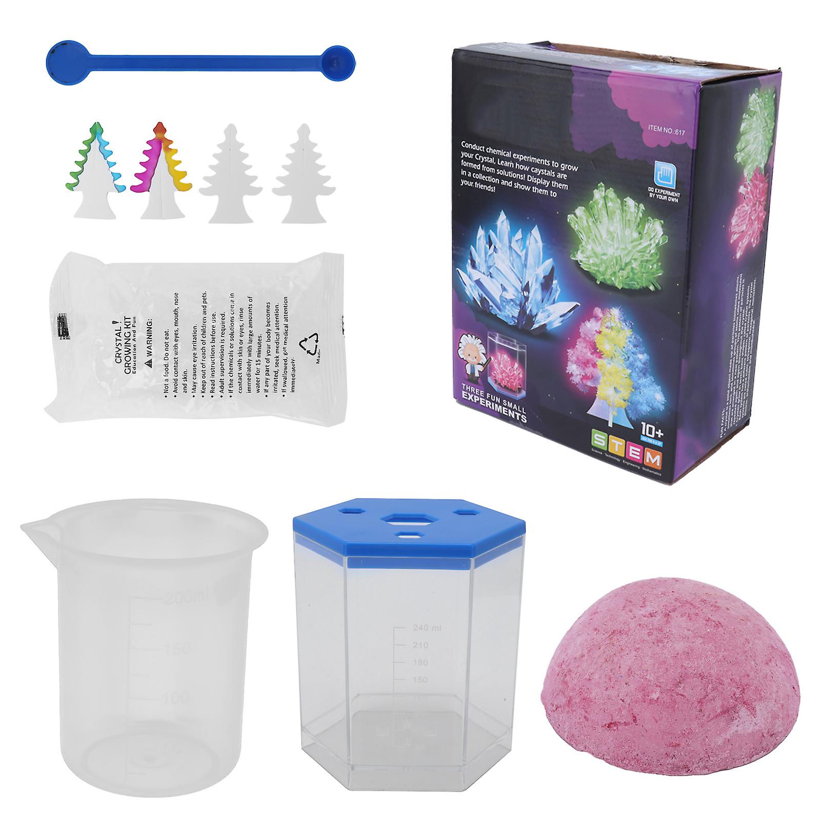 Pink STEM Crystal Growing Kit - Fun Science Experiment for Kids