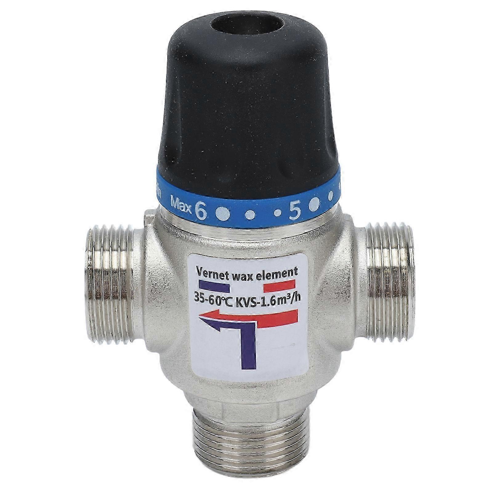 Thermostatic Mixing Valve Automatically Cut Off Temperature Control Device Large Flux Mixing ValveG3/4in