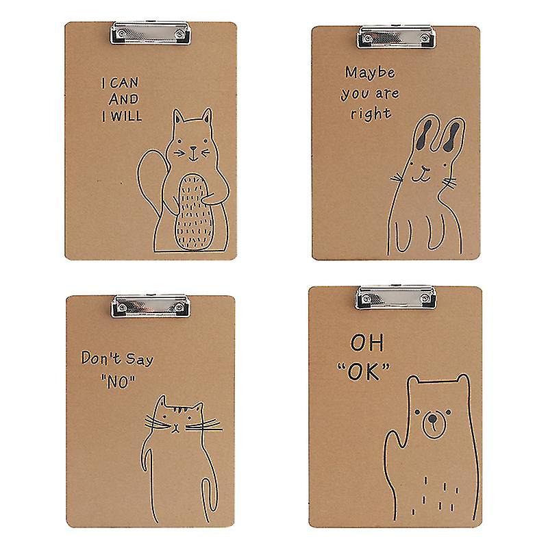 4pcs Clip Hardboards