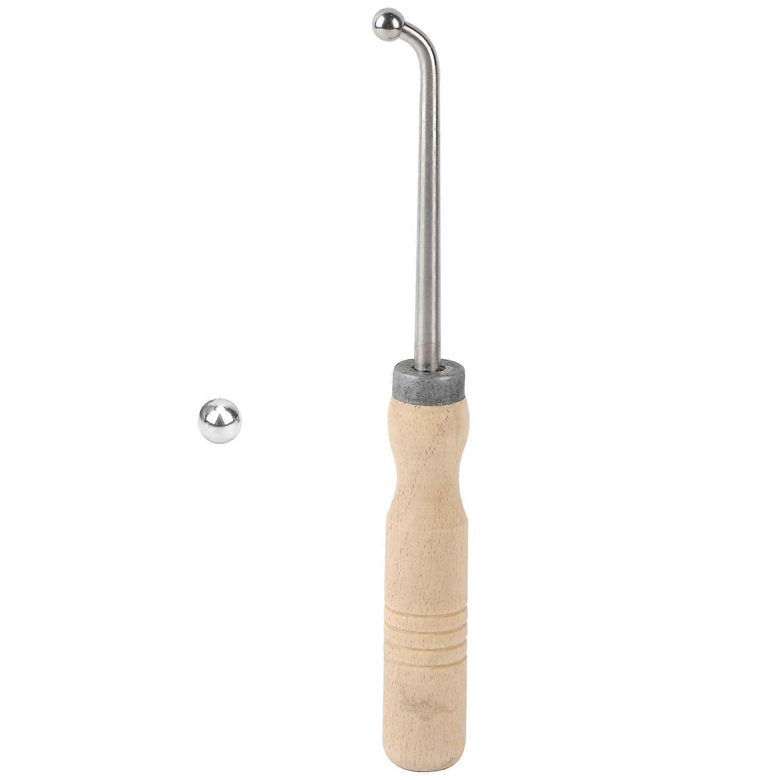 Trumpet Repair Tools, Solid Wood Instrument Maintenance with 1 Sheet Metal Ball for French Horn