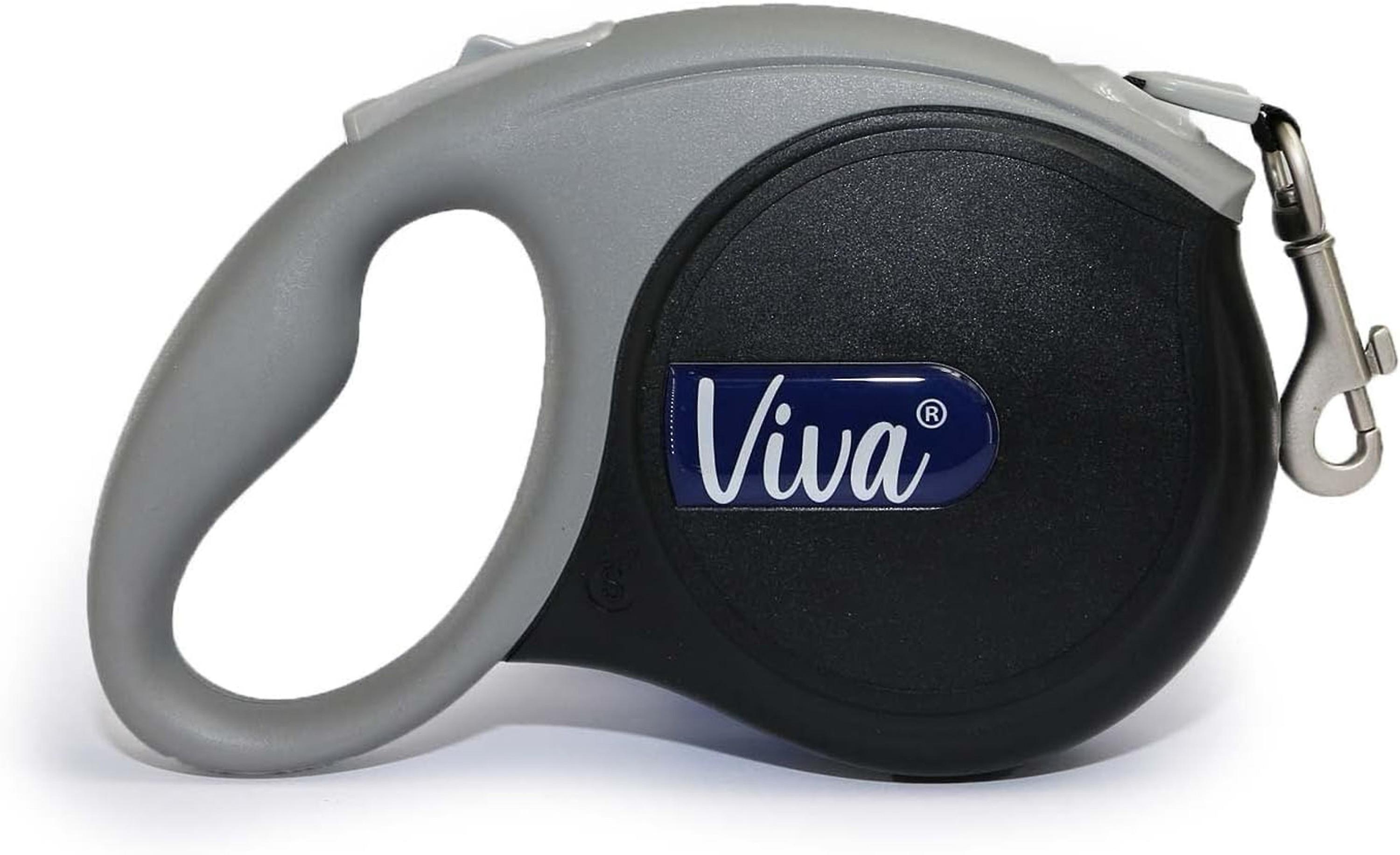 Ancol Viva Extendable Lead Black Large Dog 50kg 5m