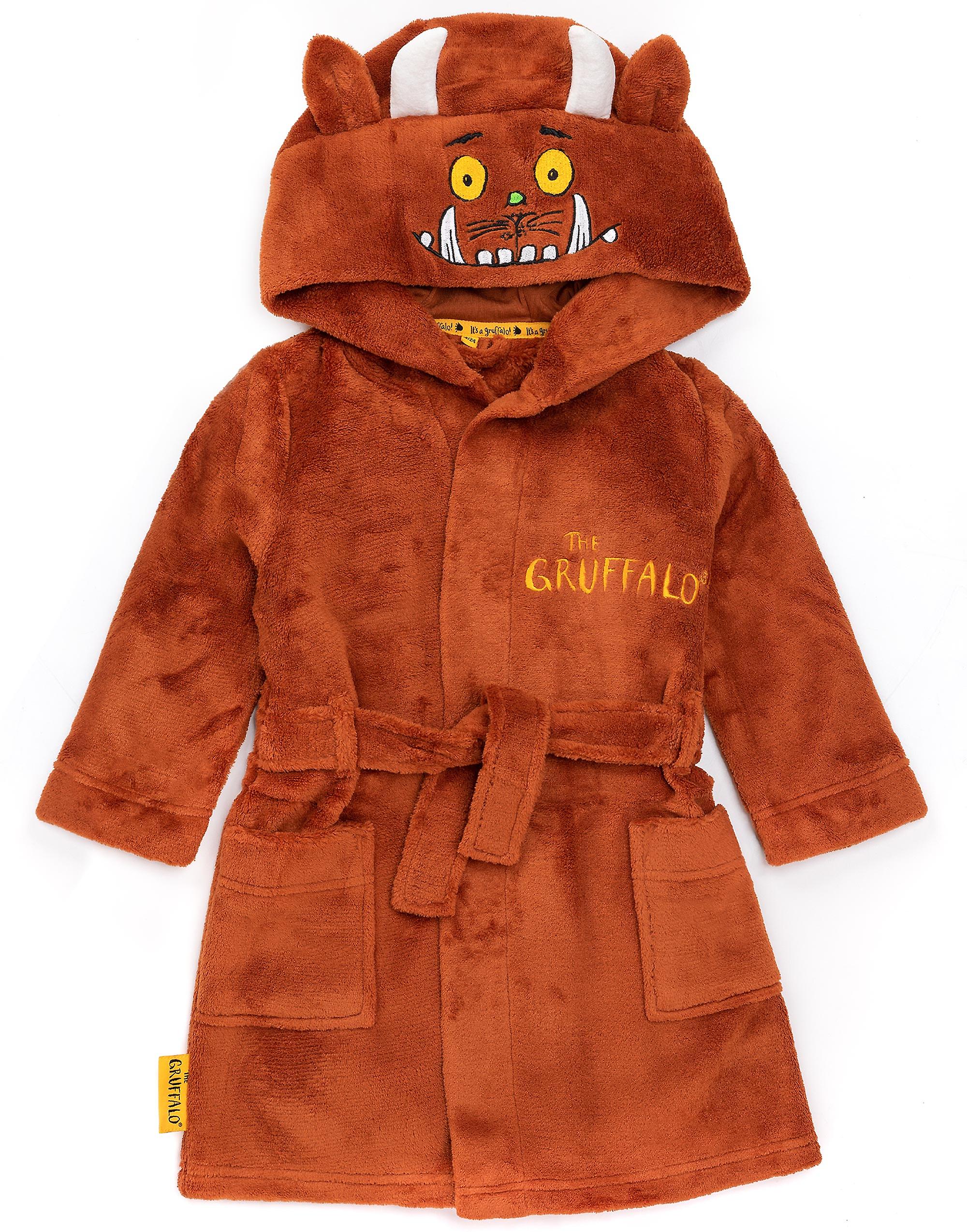 Gruffalo & Friends Boys Bathrobe Brown The Gruffalo