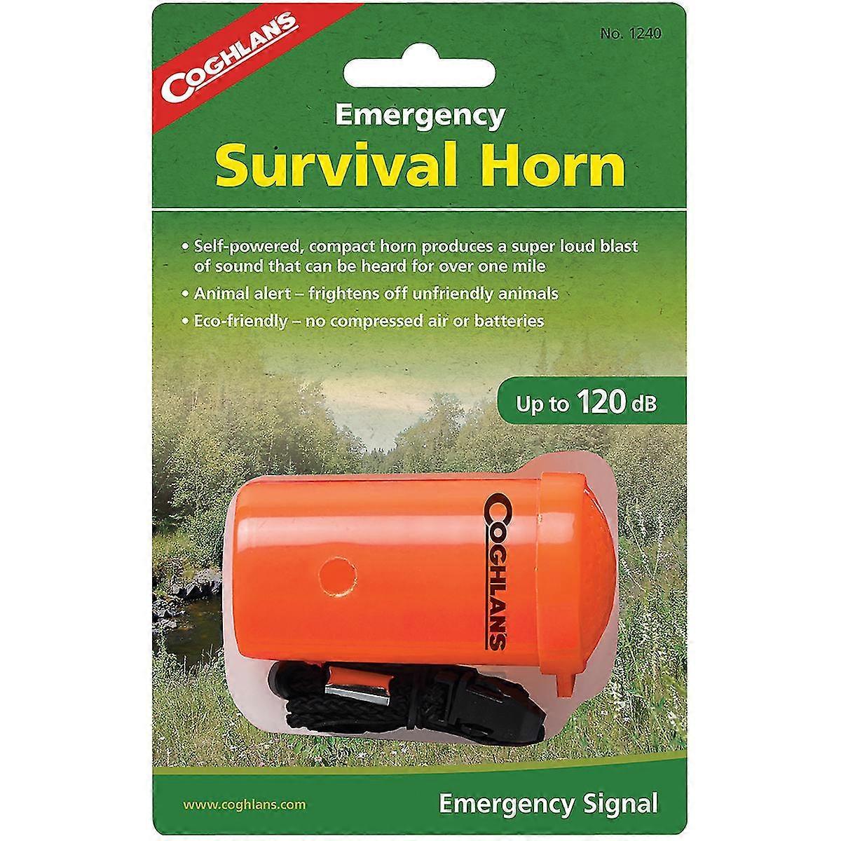 Coghlan's Emergency Survival Horn Animal Alert for Hiking Camping Rescue Whistle