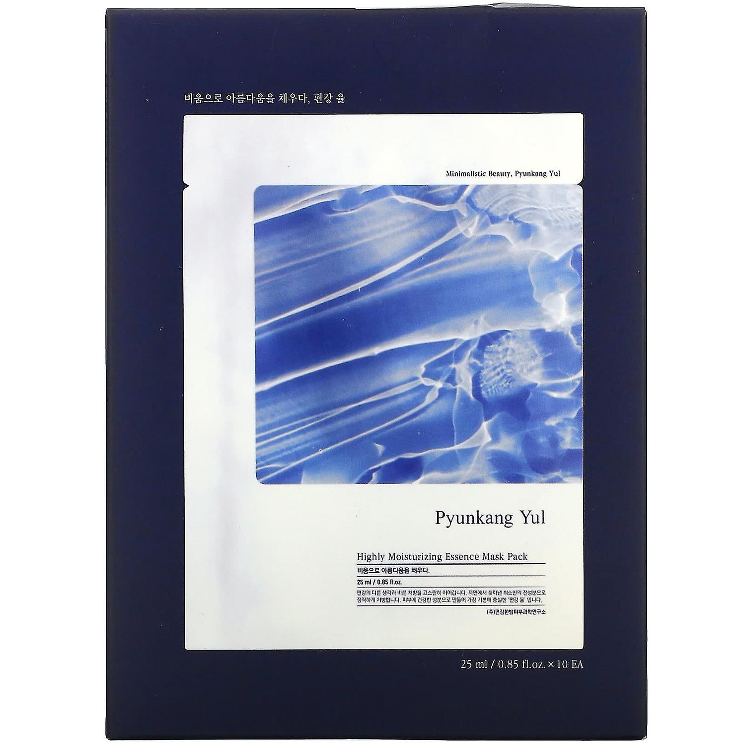 Pyunkang Yul, Highly Moisturizing Essence Mask Pack, 10 Sheets, 0.85 fl oz (25 ml) Each