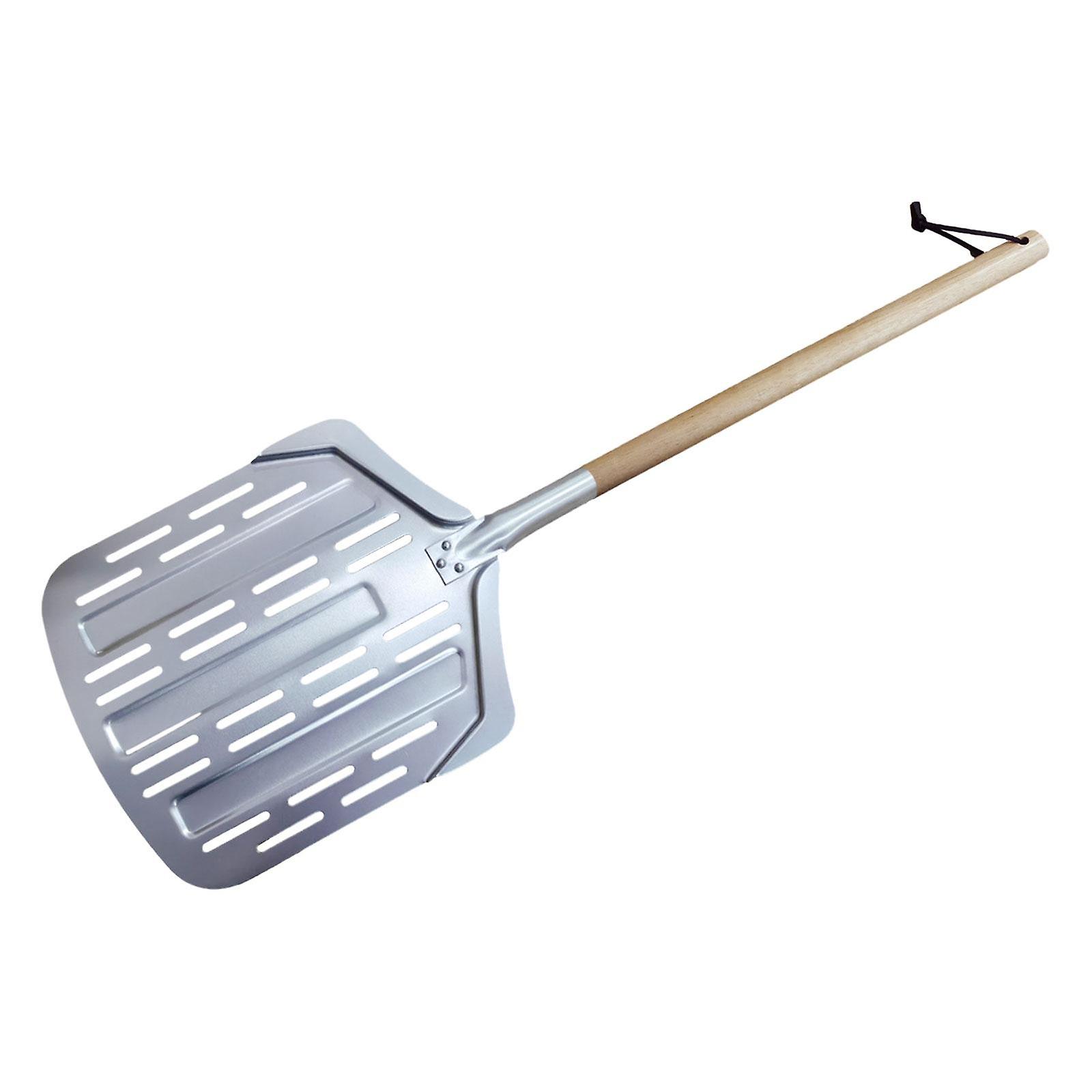 Pala per pizza in alluminio Utensili da cucina con manico in legno staccabile Pizza antiaderente a paletta per pizza per pizza Verdure Formaggio