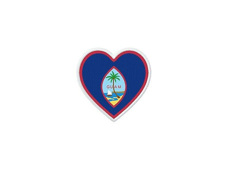 Patch badge ecusson prints thermocollant flag heart GU guam