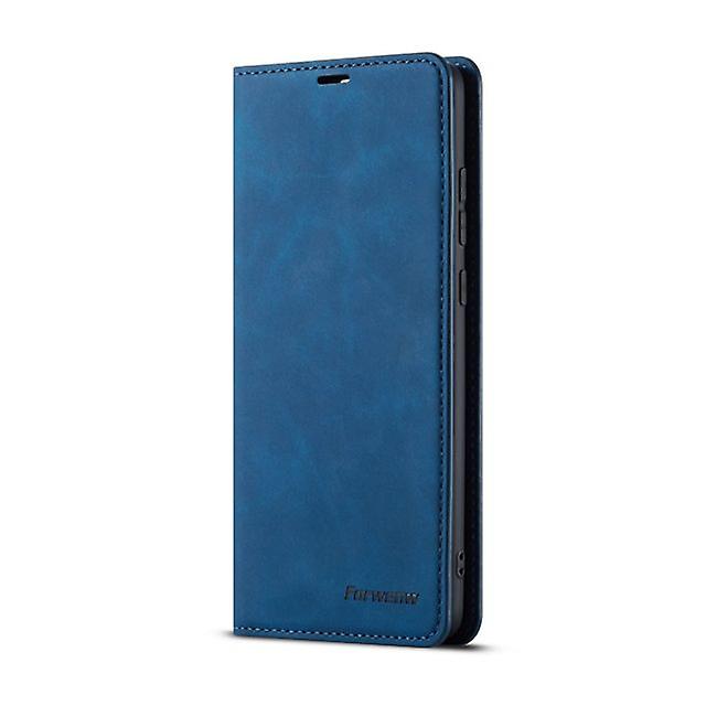 Huawei Mate 20 Pro Magnetic Leather Case Cover - Blue