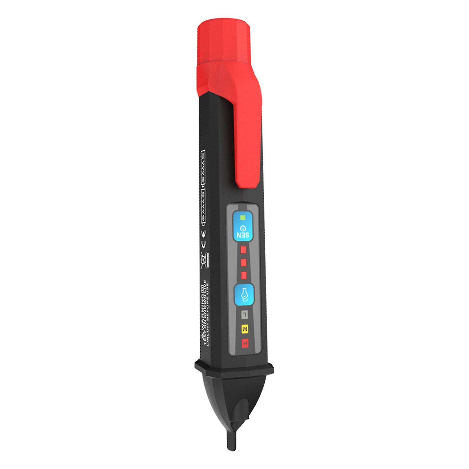 Home Sensitivity Adjustable 12v To 1000v Auto Off Detector Safe Buzzer Alarm Battery Powered Non Contact Voltage Tester Pen