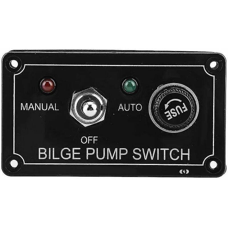 Bilge Pumps Switch Led Indicator 12v Dc Bilge Pump Panel Manual On/off Switch/auto Boat Marine
