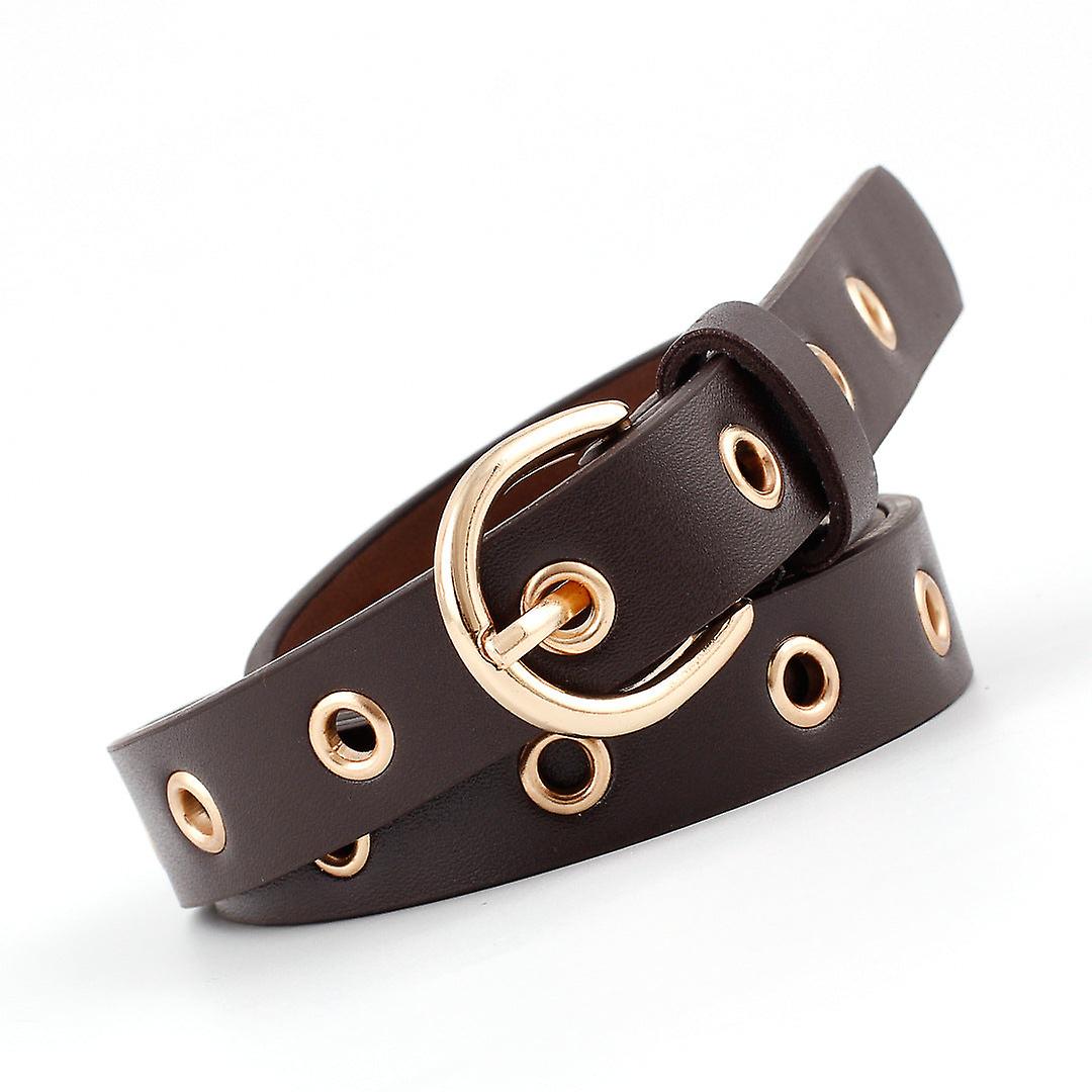 Women Belts Ladies Belt Body Air Hole Full Hole Belt Student With Jeans All-match Decoration Thin Belt