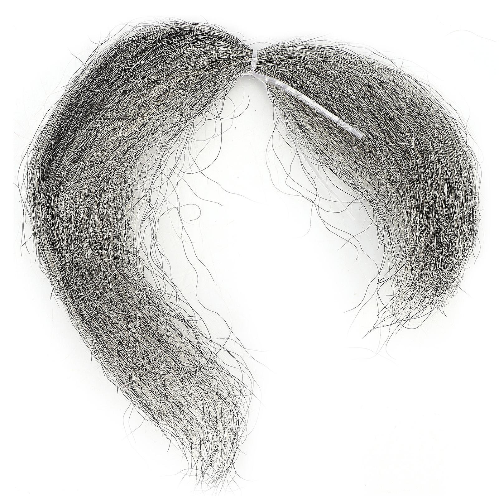8g Reusable Fake Face Beard Mustache Simulation Film Makeup Special Effect False BeardGray