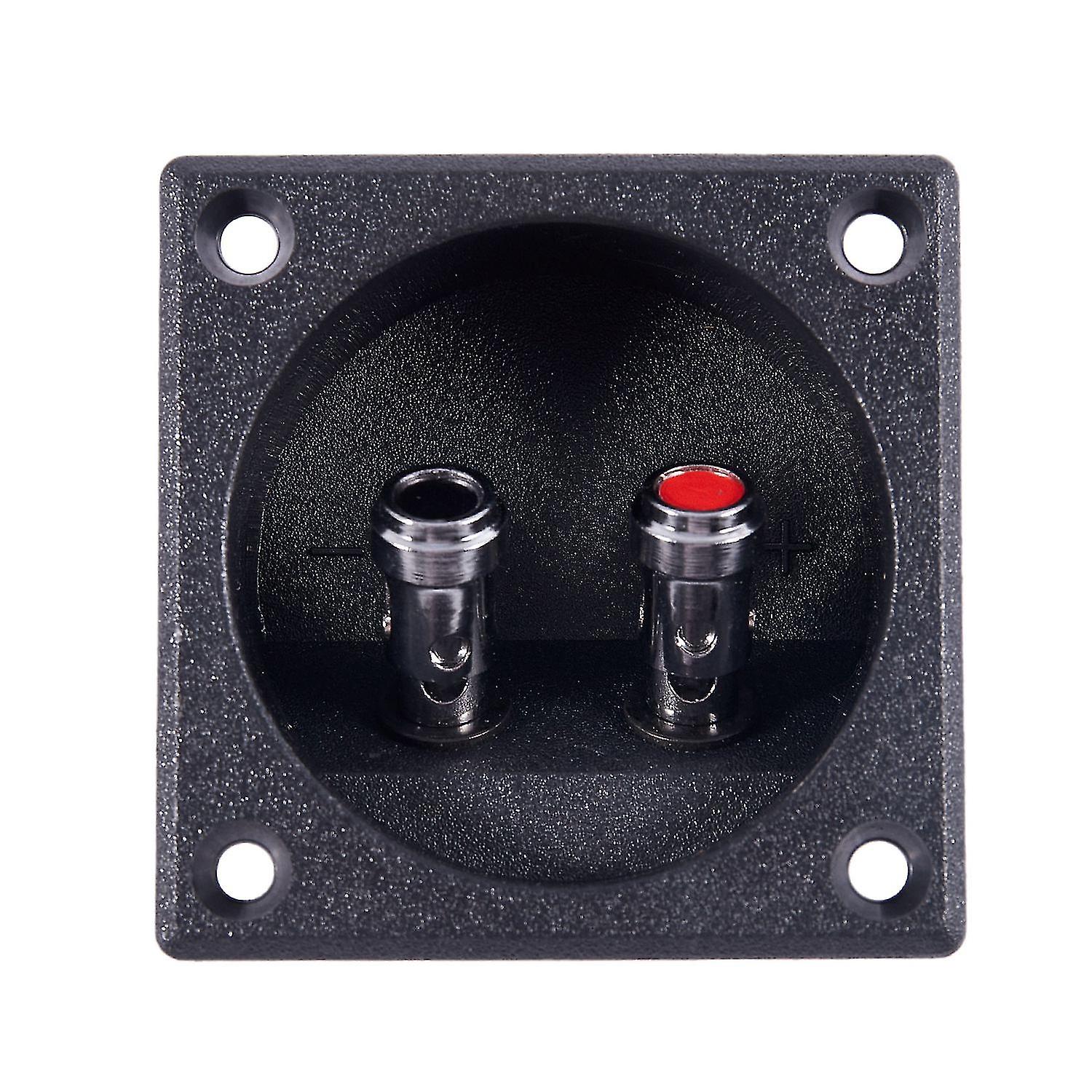 Shape Double Binding Post Type Speaker Box Terminal Cup Black