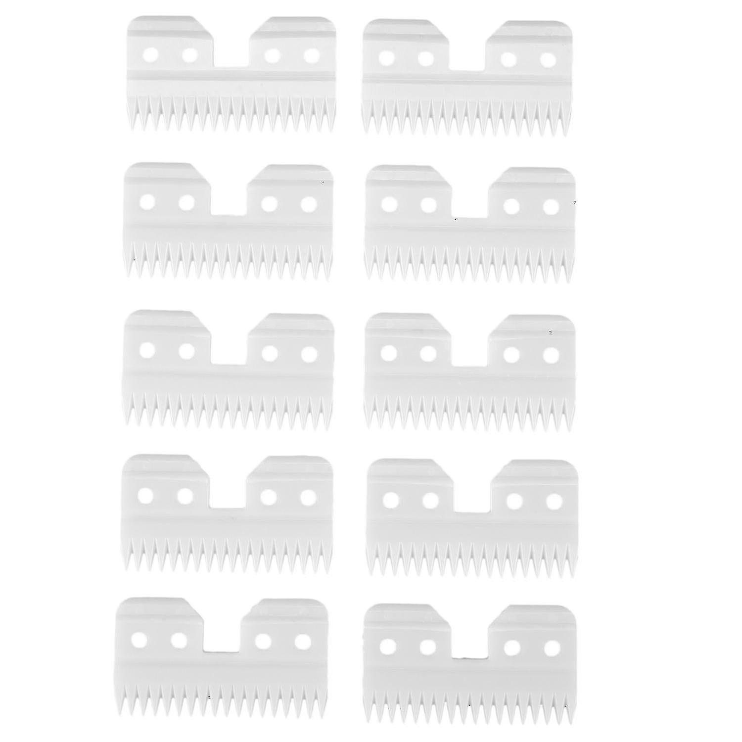 10pcs Ceramic 18 Teeth Pet Ceramic Clipper Compatible With Oster A5 Series