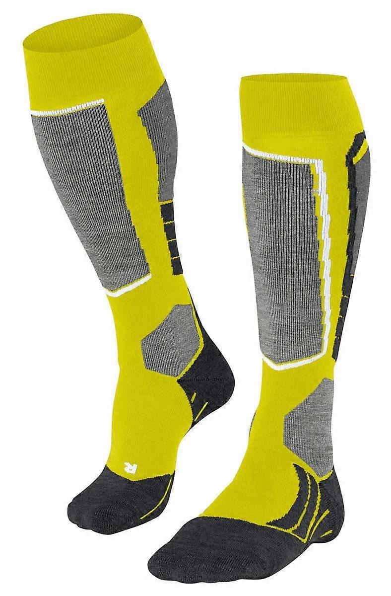 Falke SK2 Intermediate Skiing Knee-High Socks - Limelight Yellow
