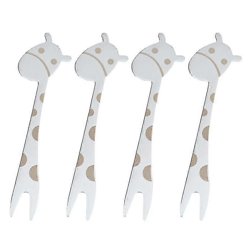 4pcs Kitchen Tableware, Stainless Steel Fruit Fork