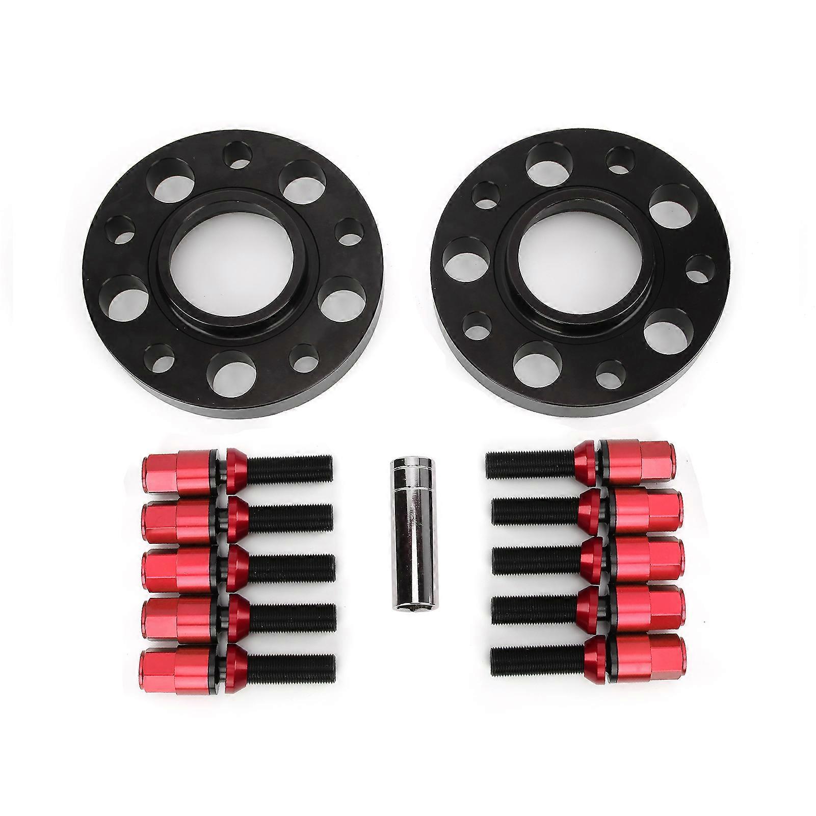 Car Hub Centric Wheel Spacers Kit Maintenance Modification Replacement for 1 Series F20/F21 20142019Red E2U511